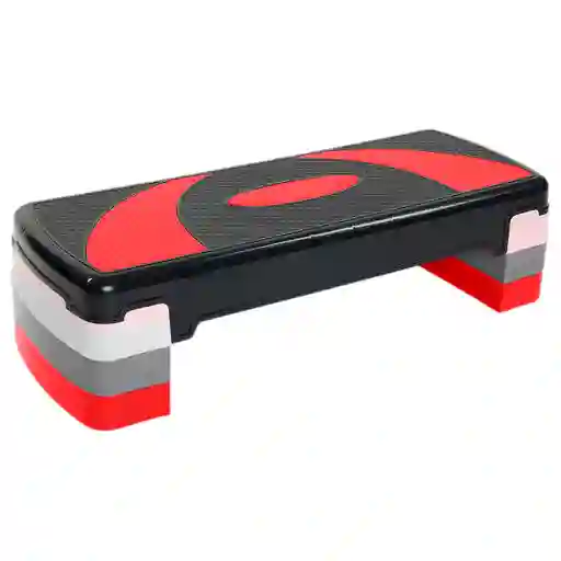 Banco Step Grande 3 Niveles Escalón Aeróbicos Gym Ejercicios Color Rojo Ref: G3n
