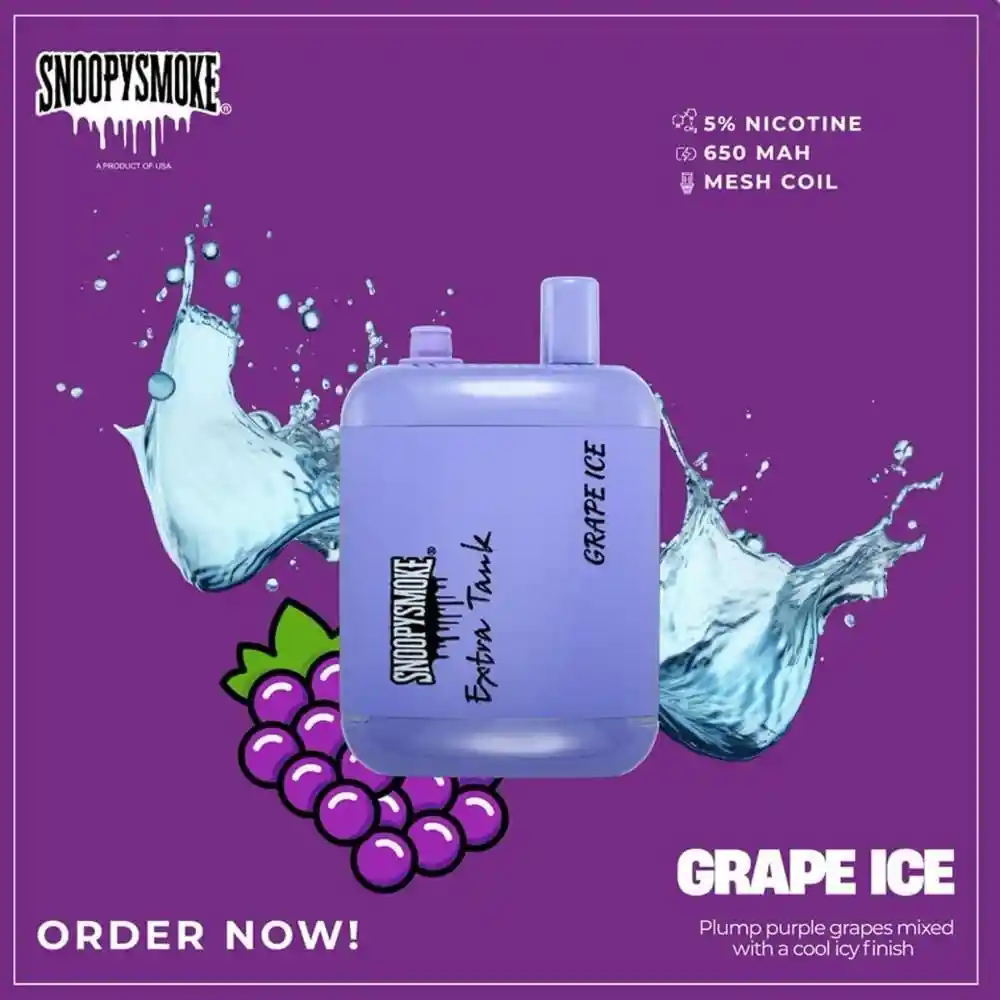 Snoopy Smoke 15k Puff Grape Ice
