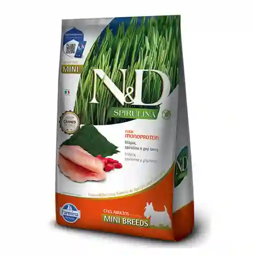 Nd Dog Spirulina Tilapia Adulto Mini Breeds 2kg