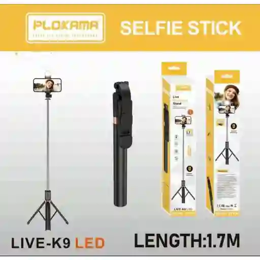 Plokama K9 K9led Tripod Bluetooth Selfie Stick