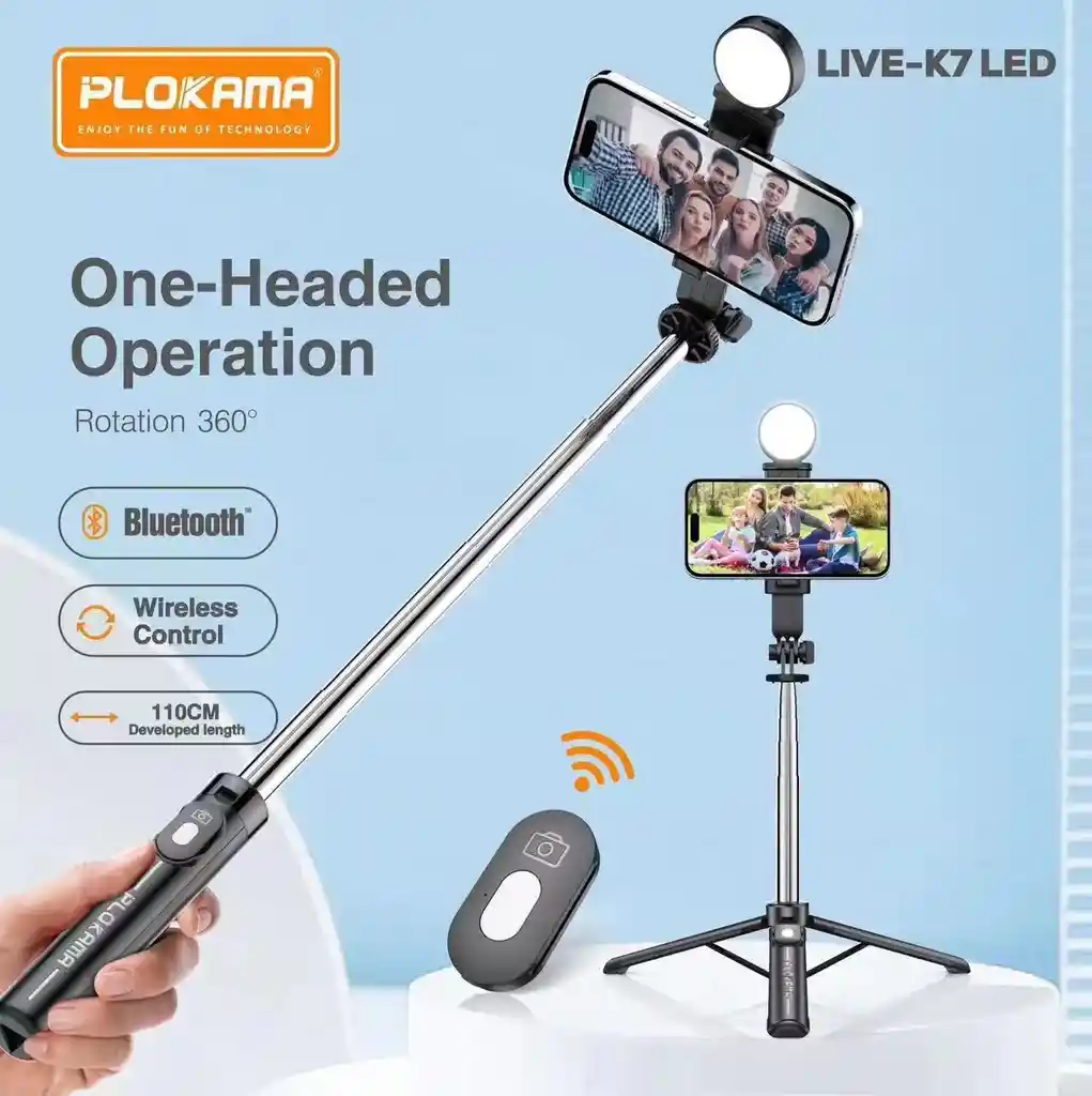 Plokama Live K7 Led Tripod