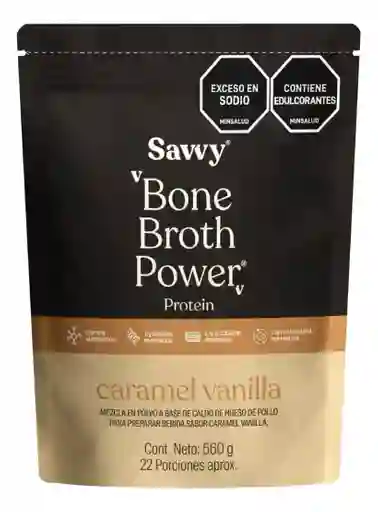 Proteína Savvy Caramel Vanilla Bone Broth