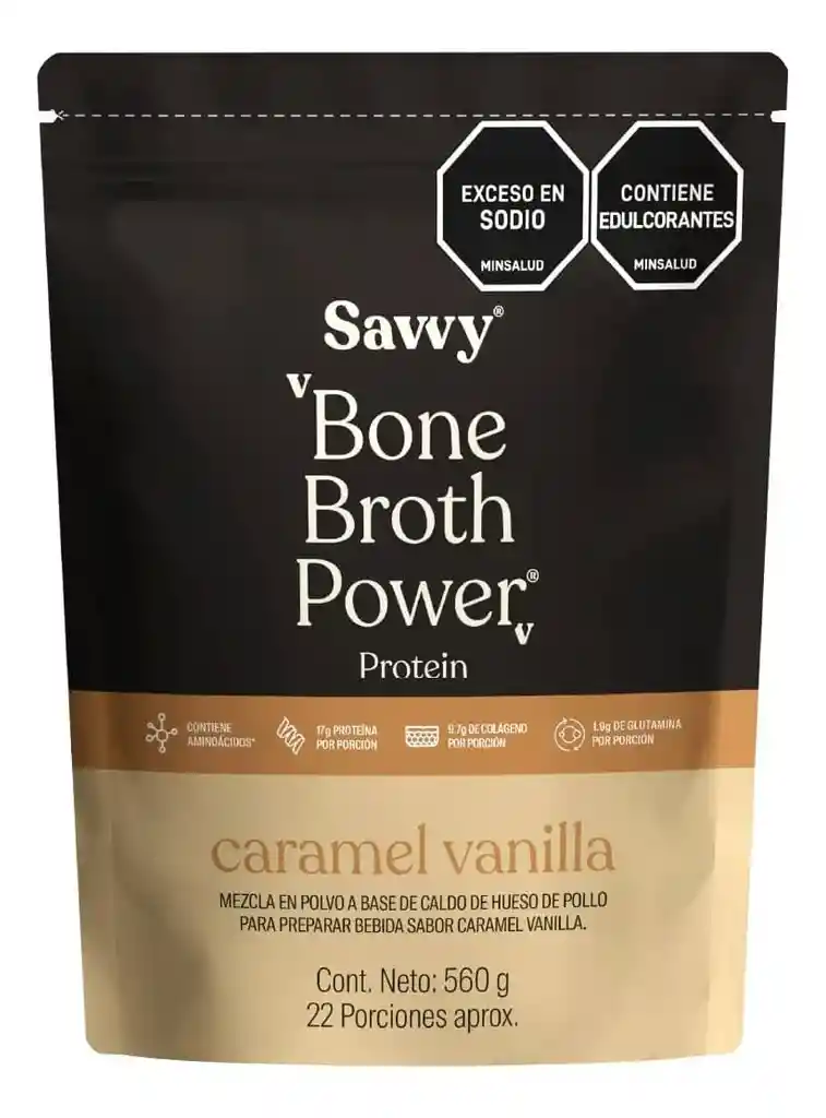 Proteína Savvy Caramel Vanilla Bone Broth