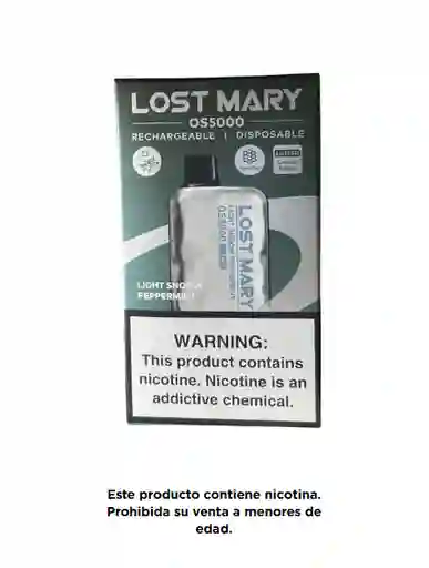 Lost Mary 5.000 Puff Light Snow Peppermint