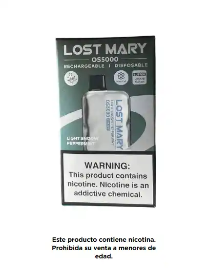 Lost Mary 5.000 Puff Light Snow Peppermint