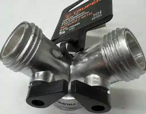 Ye Conector Para Lavadora Truper 3/4" Metálica Plateada