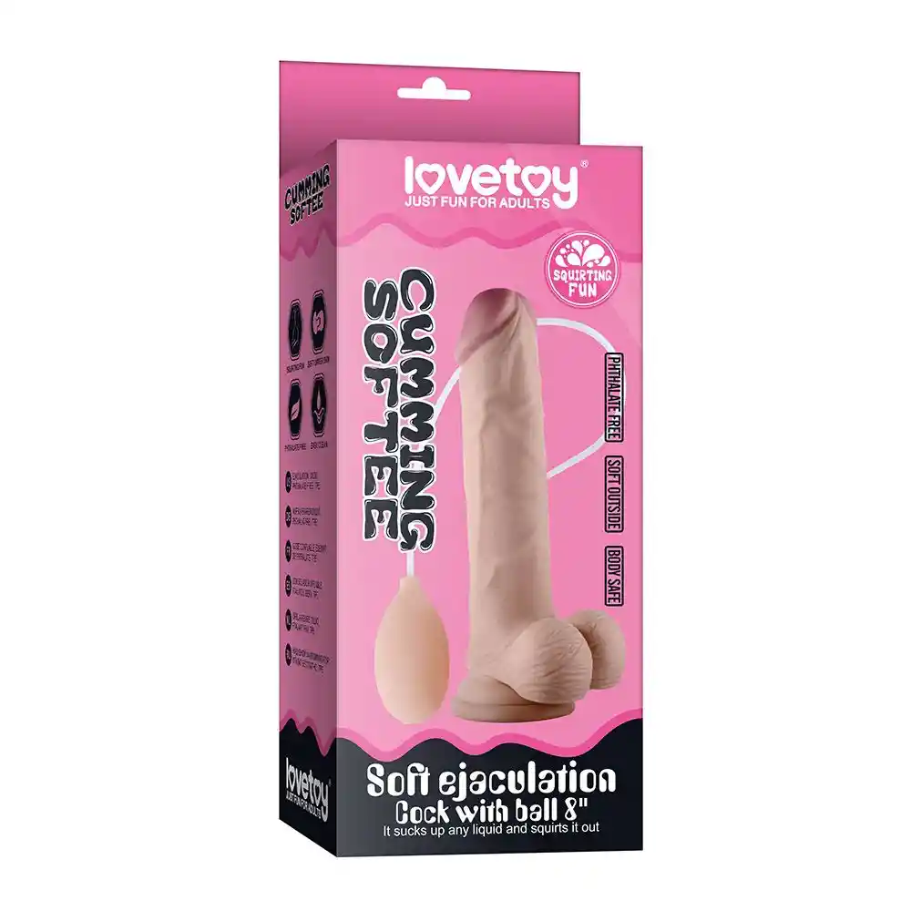 Dildo Realista Con Eyaculación - Textura Softee Para Placer Intenso