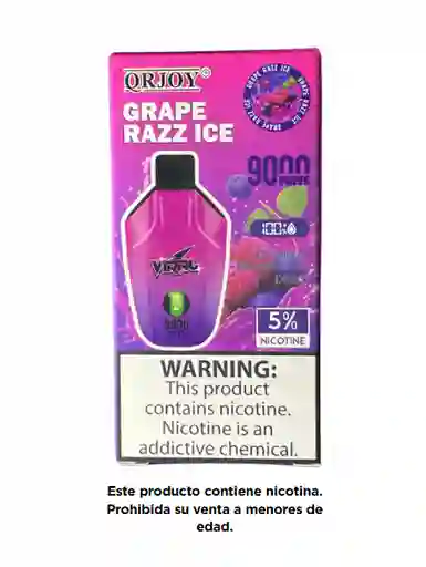 Viral 9.000 Puffs Grape Razz Ice