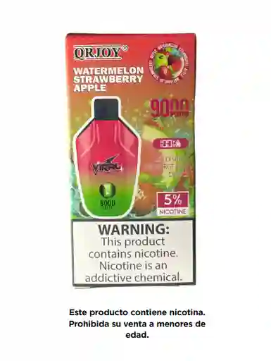 Viral 9.000 Puffs Watermelon Strawberry Apple