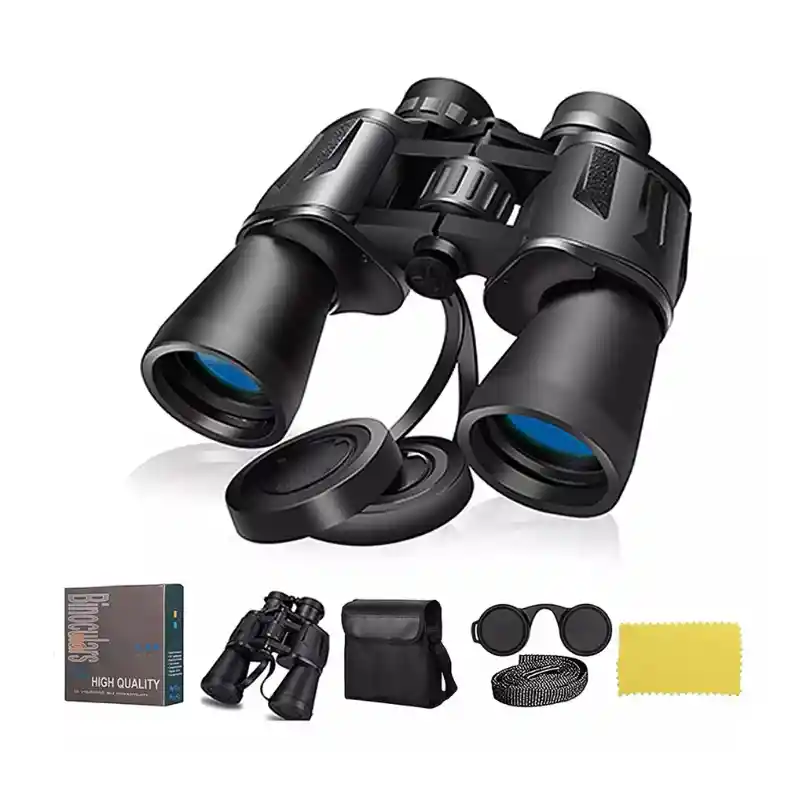 Binoculares Potentes 20x50 Impermeable Excelente Alcance Color Negro