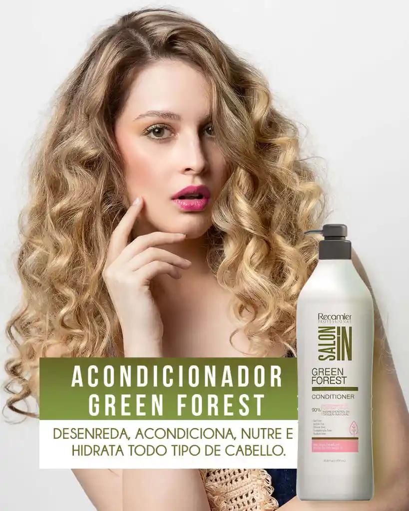 Acondicionador Green Forest Salon In 1000 Ml