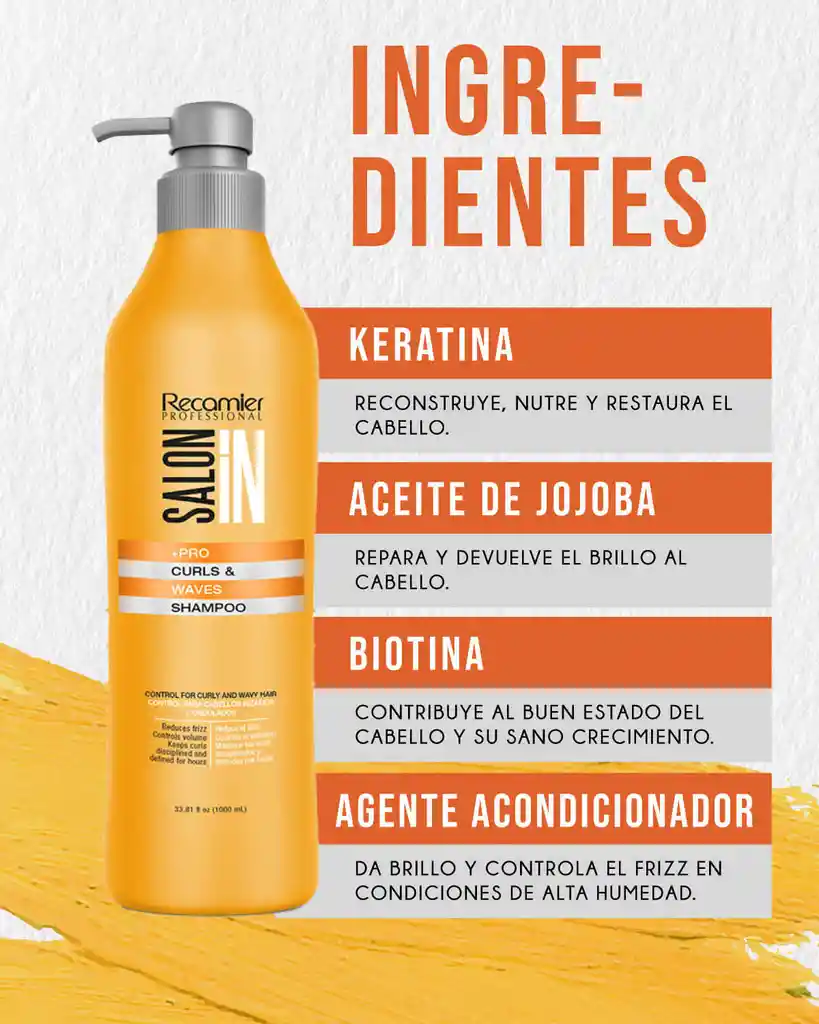 Shampoo Curls Waves Salon In 1000 Ml