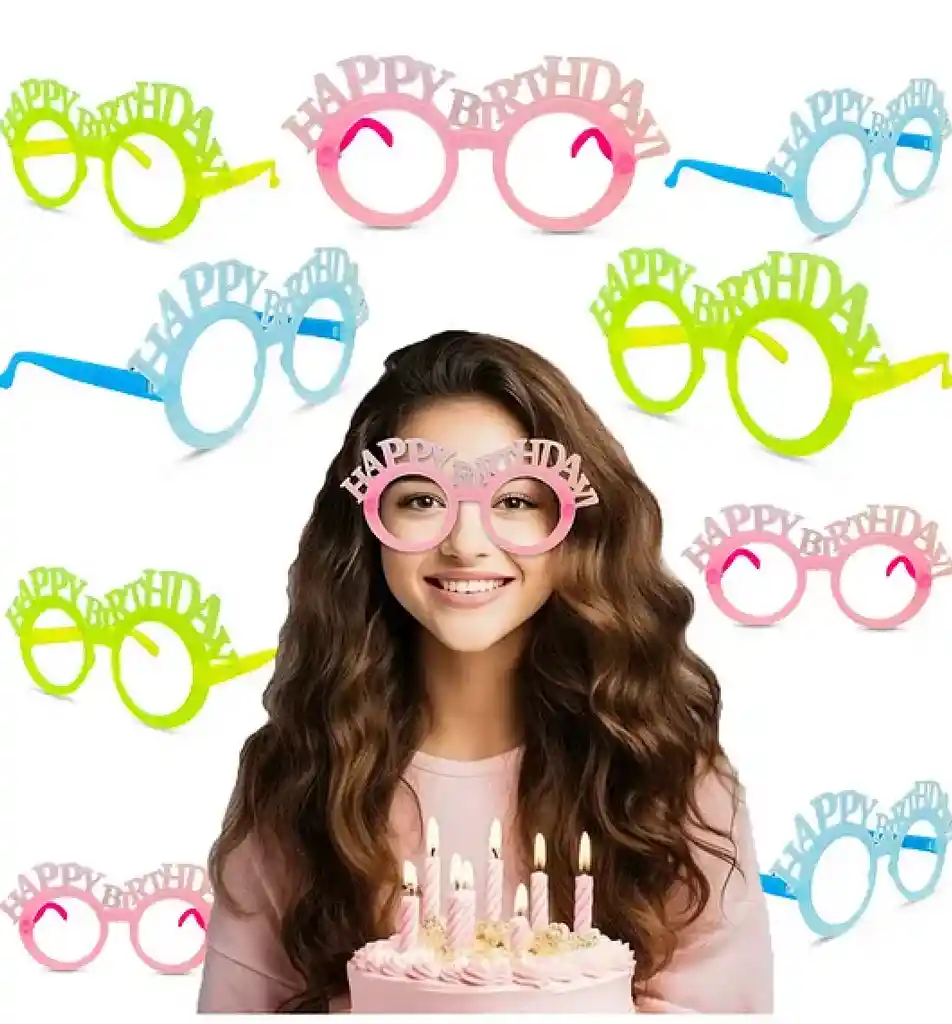 Gafa Happy Birthday Azul