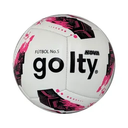 Balón De Fútbol #5 Golty Nova, Cosido A Maquina/rosado