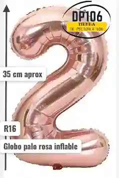 Globo De Numero Palorosa # 2 Tamaño R16