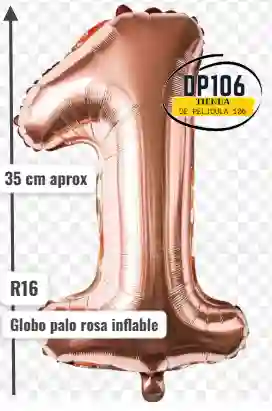 Globo De Numero Palorosa # 1 Tamaño R16