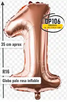 Globo De Numero Palorosa # 1 Tamaño R16