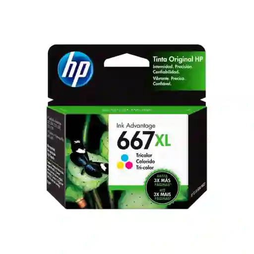 Combo Tinta Hp 667xl Negra + 667xl Tricolor