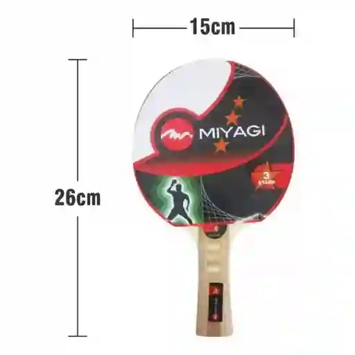 Raqueta Tenis De Mesa Miyagi 3 Estrellas