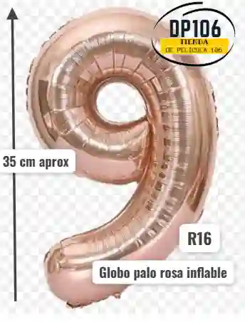 Globo De Numero Palorosa # 9 Tamaño R16