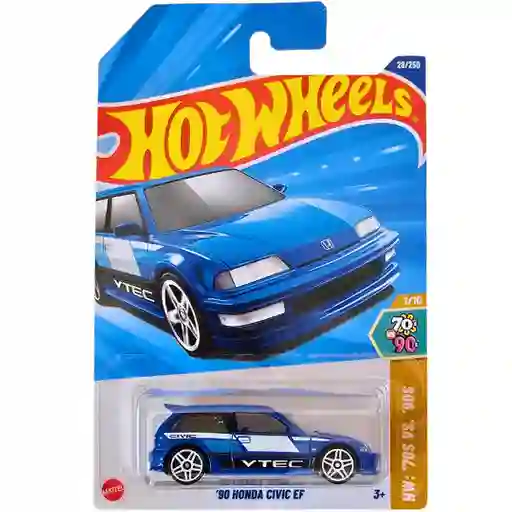 Juguete Carro Hot Wheels Original 90 Honda Civic Ef Hw 70s Vs. 90s