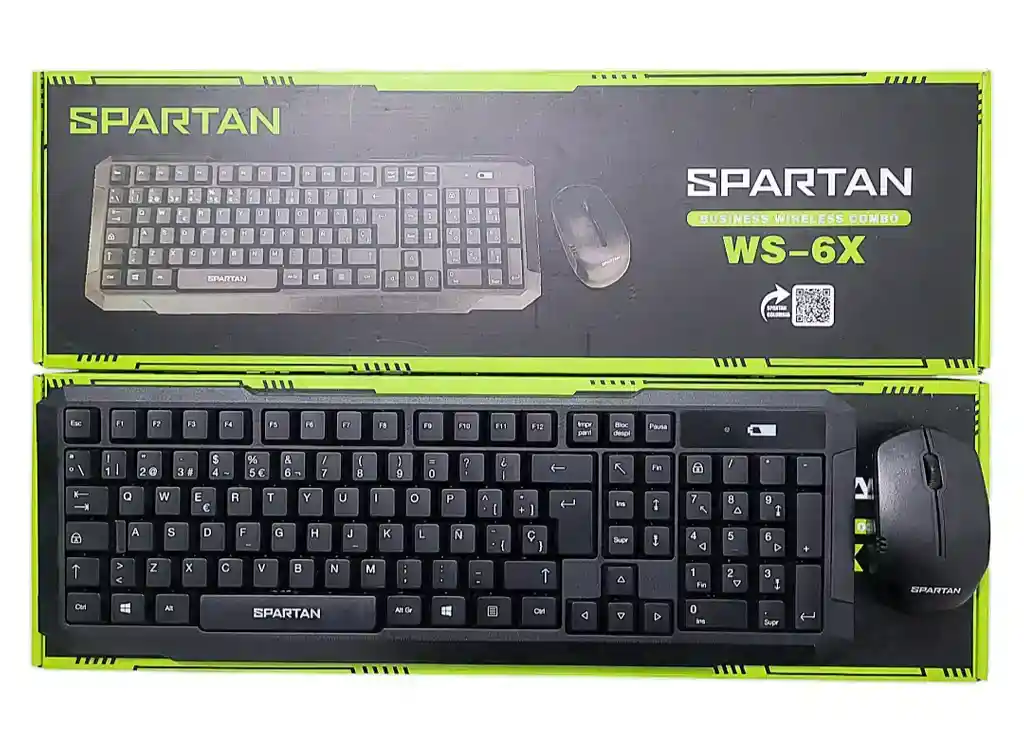 Teclado Inalambrico+mouse Inalambrico Combo Spartan Ws-6x