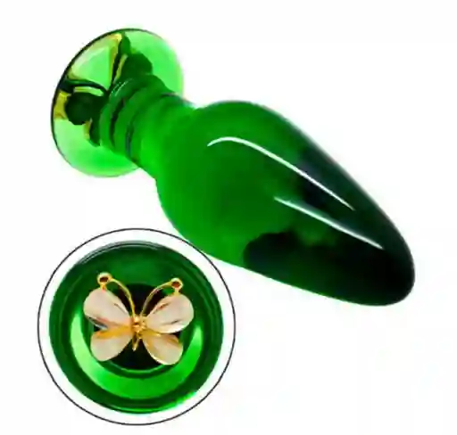 Plug Anal De Vidrio Butterfly