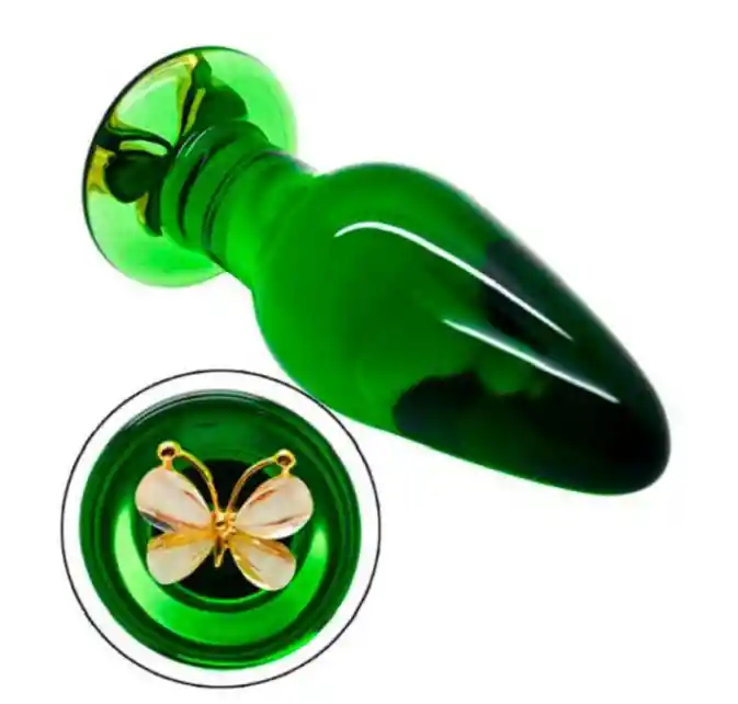 Plug Anal De Vidrio Butterfly