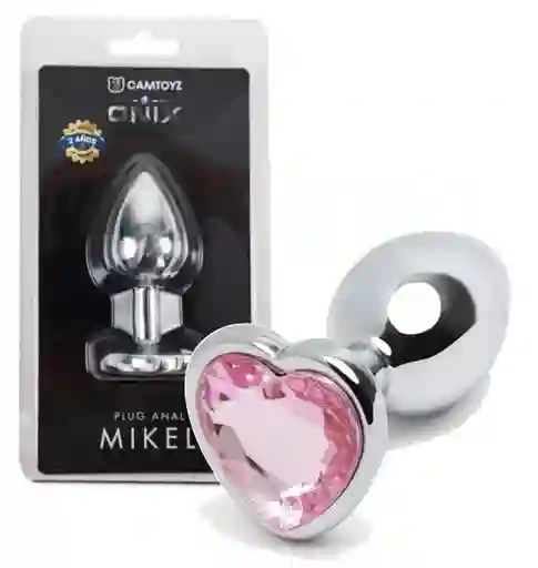 Plug Anal Mikel Joya Rosada De Corazón
