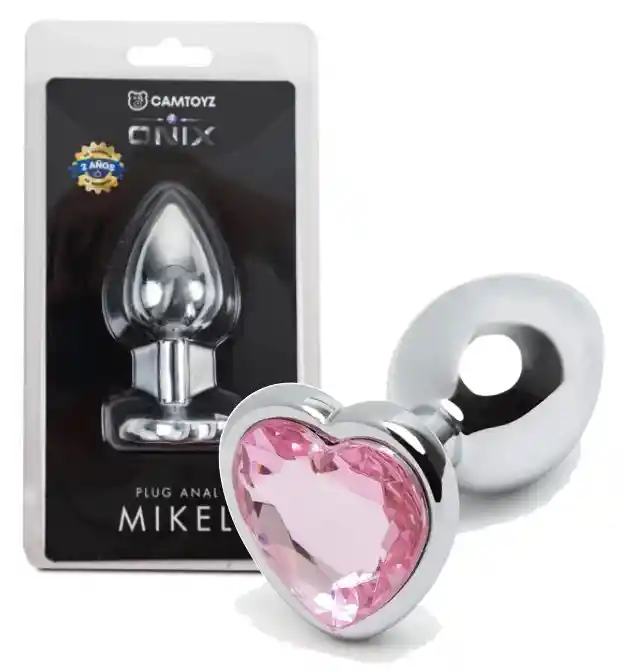 Plug Anal Mikel Joya Rosada De Corazón