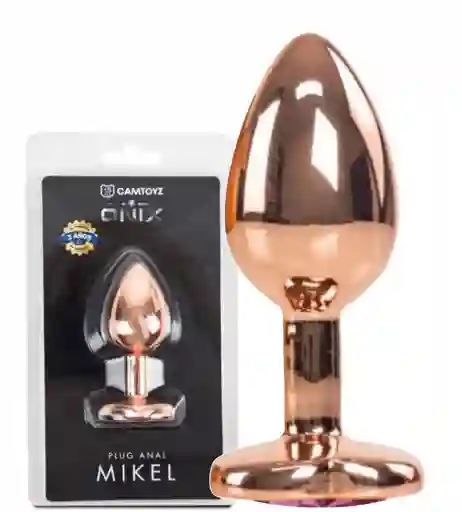 Plug Anal Mikel Joya De Corazón Roja