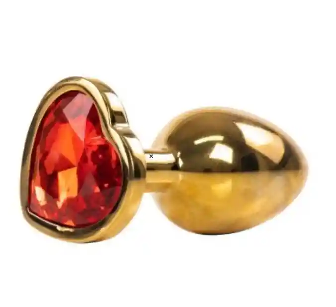 Plug Anal Mikel Joya De Corazón Roja