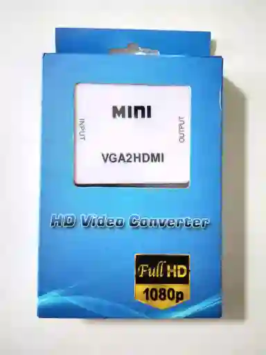 🔌 Adaptador Hdmi A Vga – Caja Azul