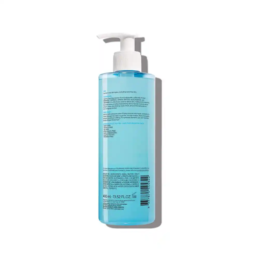 La Roche-posay Toleriane Limpiador Facial Espumoso 400ml