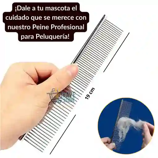 Peinilla Para Perros Y Gatos Metalica Peine Quita Nudos