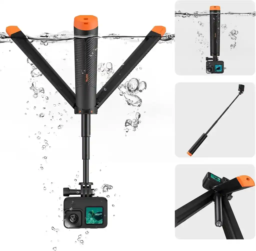 Selfie Stick Impermeable Go Pro Extension Ajustable