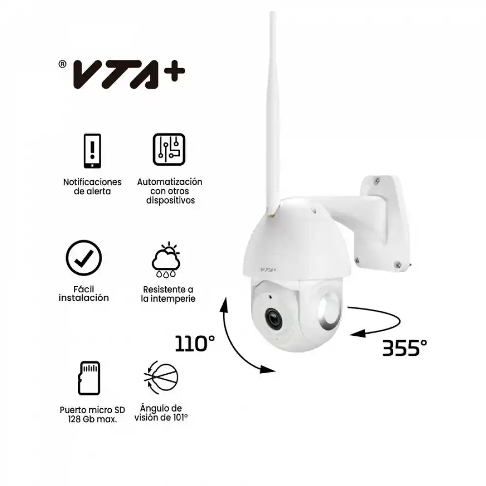 Camara Inteligente Full Hd Para Exterior Vta+ Conic