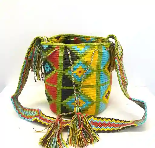 Mochila Wayuu Multicolor Mediana