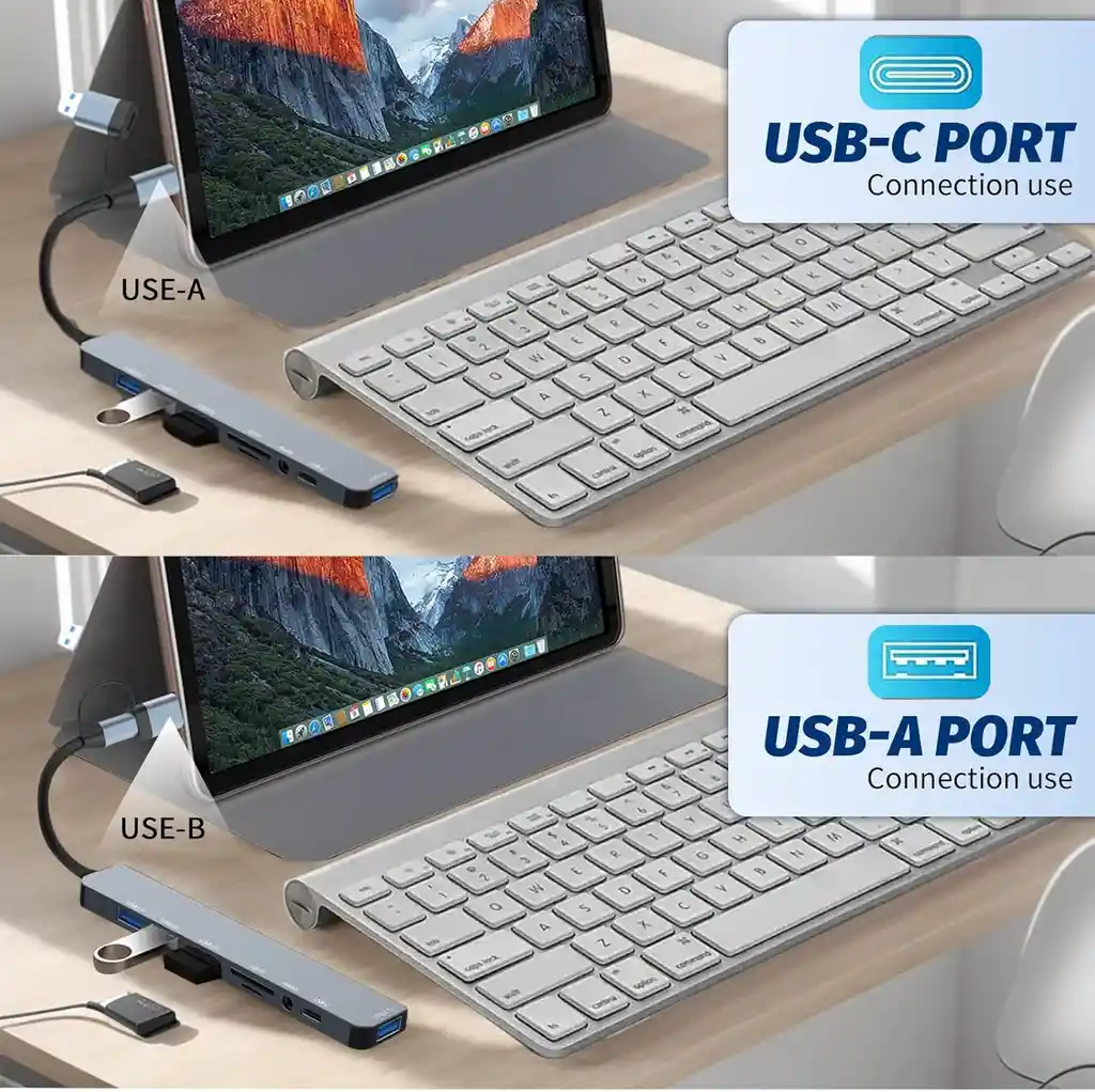 Adaptador Usb C Multipuerto Usb Micro Sd Macbook Windows