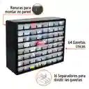 Organizador 20" Con 64 Compartimientos Truper