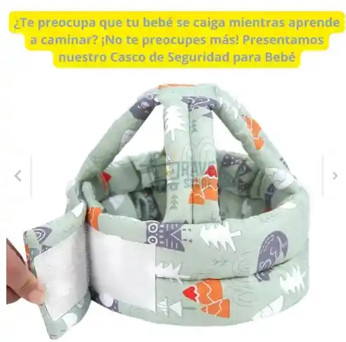 Protector Cabeza Bebe/niños Anti Golpe Tipo Arnés, En Oferta