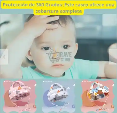 Protector Cabeza Bebe/niños Anti Golpe Tipo Arnés, En Oferta