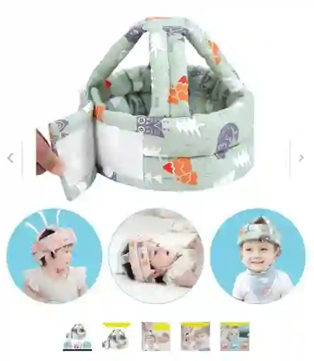 Protector Cabeza Bebe/niños Anti Golpe Tipo Arnés, En Oferta