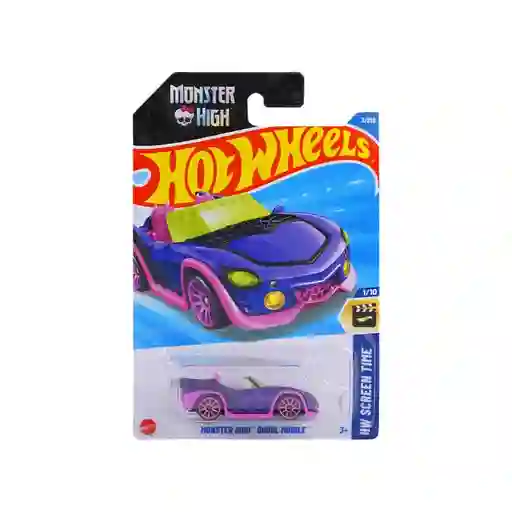 Juguete Carro Hot Wheels Original Monster High Ghoul Mobile Hw Screen Time