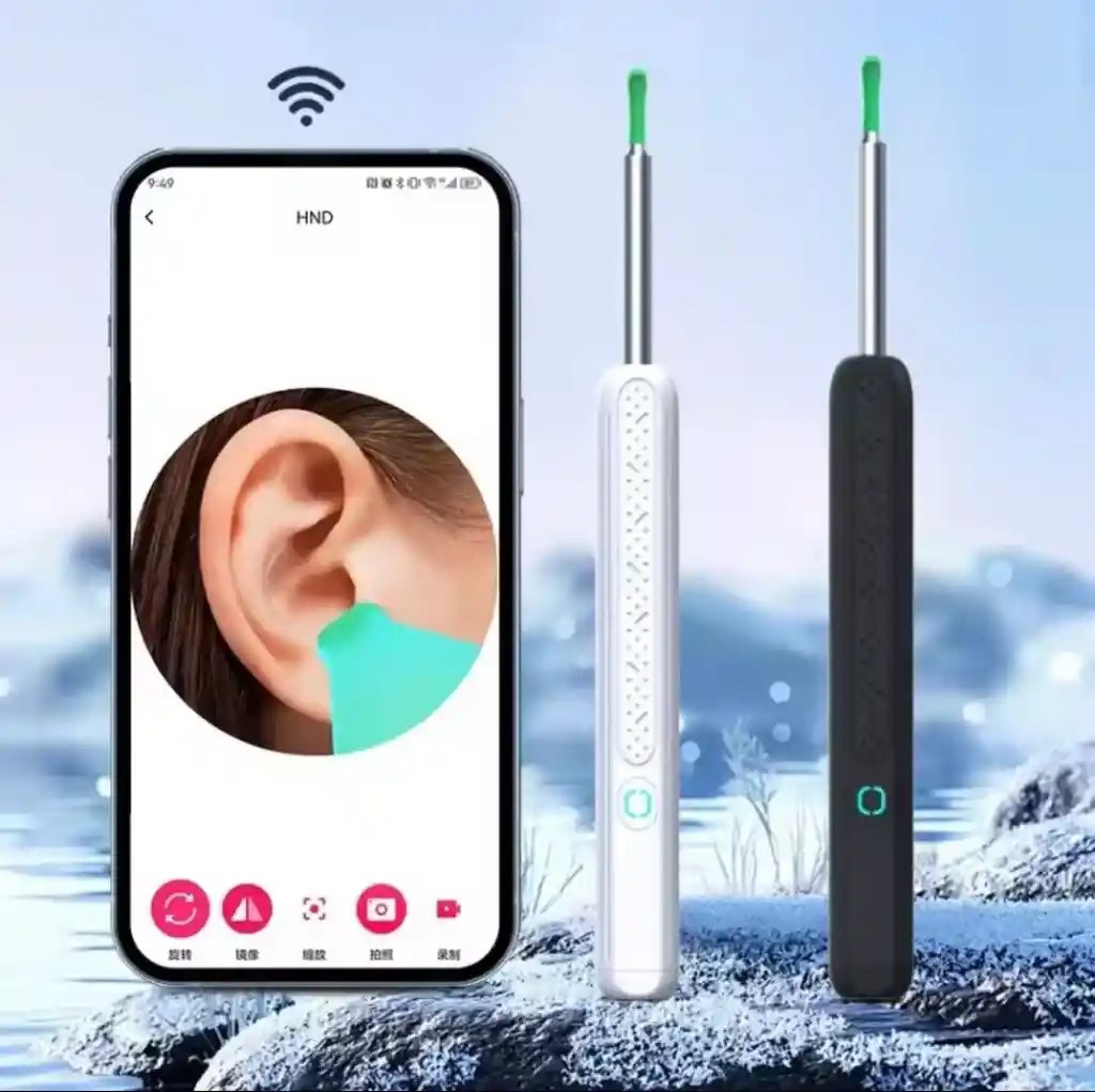Otoscopio Visual Limpiador De Oídos Inteligente Recargable