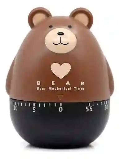 Reloj Temporizador Mecánico Bear Kitchen Timer, Multiusos, Encantador