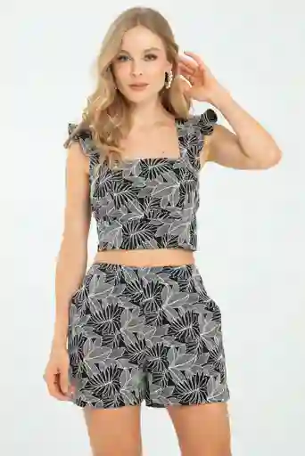 Short Flint Color Negro Talla 10