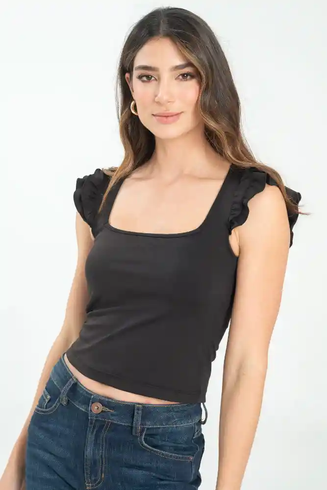 Top Maldivas Color Negro Talla Xs