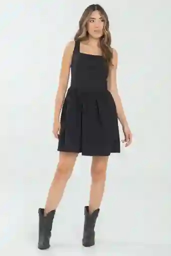 Vestido Corto Mhaxam Color Negro Talla L