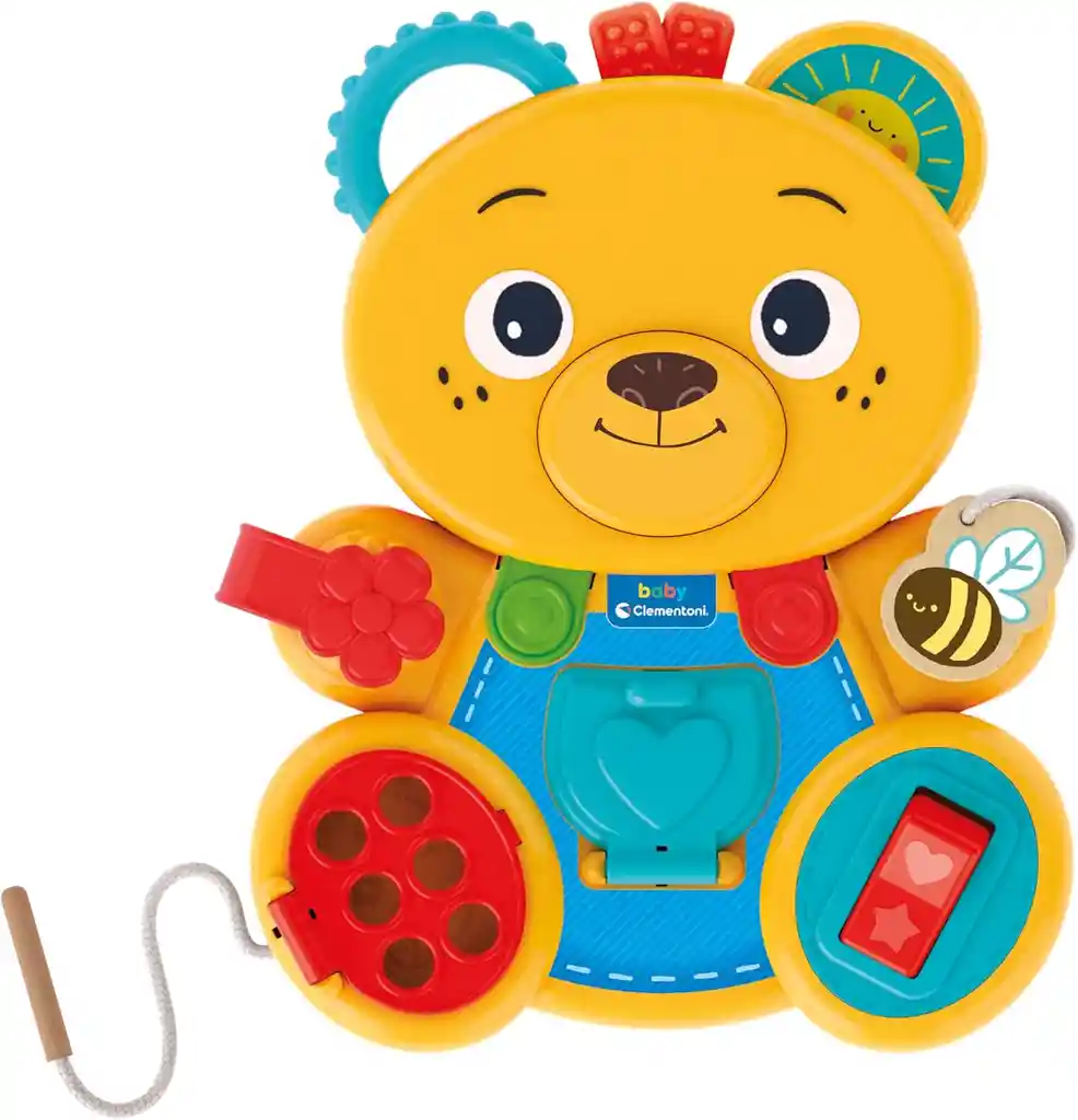 Juguete Didáctico Oso Actividades En Madera Para Bebés